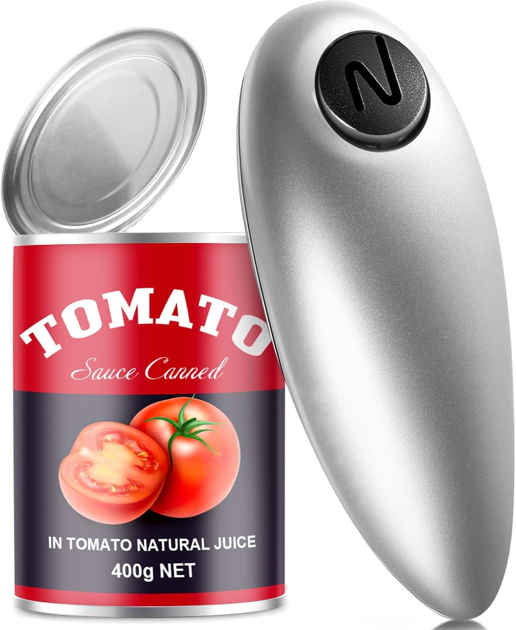 Kitassure Handsfree One Touch Electric Can Opener Easy and Fast Flex Side Cut All Can Sizes, Automatic Handheld Battery Operated Kitchen Gadget Gift with Smooth Edge Safety for Seniors &amp; Arthritis 