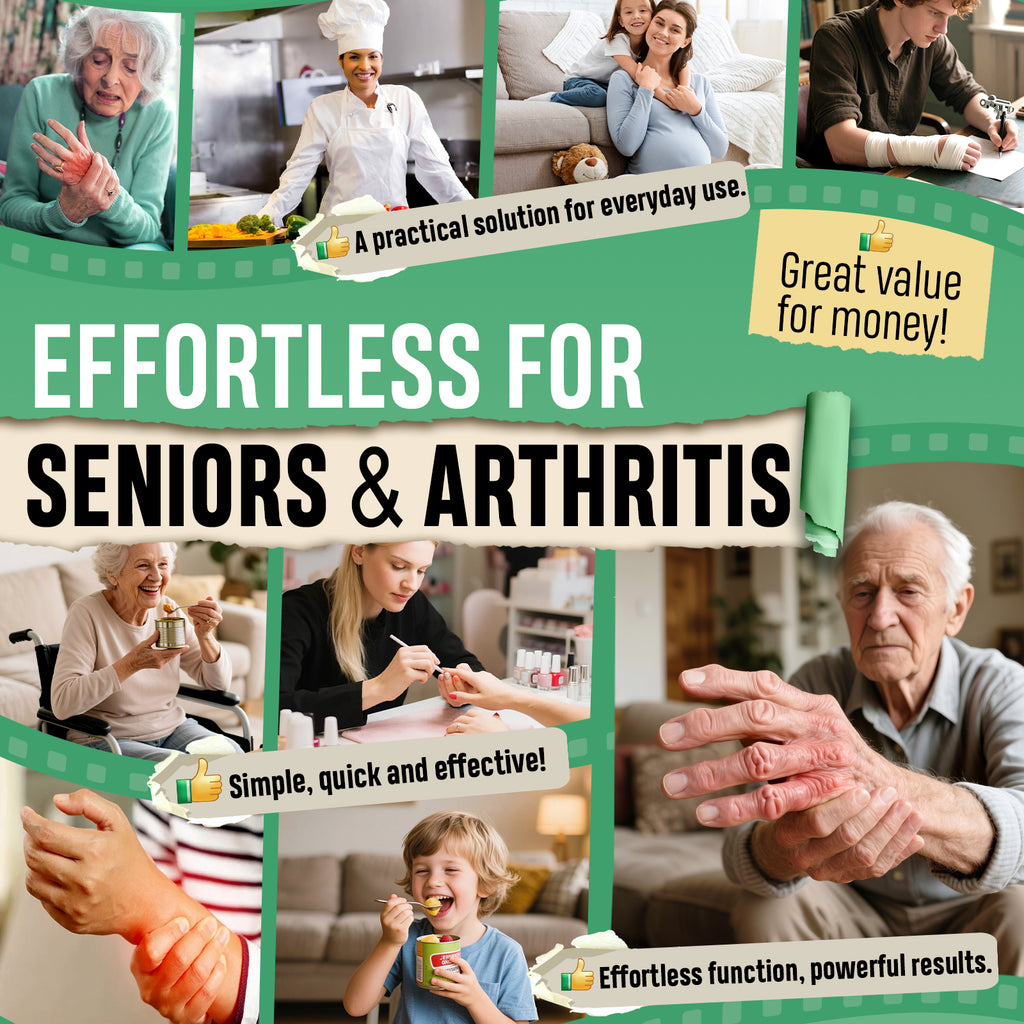 Kitassure Handsfree One-Touch Electric Can Opener Easy and Fast Flex Side Cut All Can Sizes, Automatic Handheld Battery Operated Kitchen Gadget Gift with Smooth Edge Safety for Seniors &amp; Arthritis