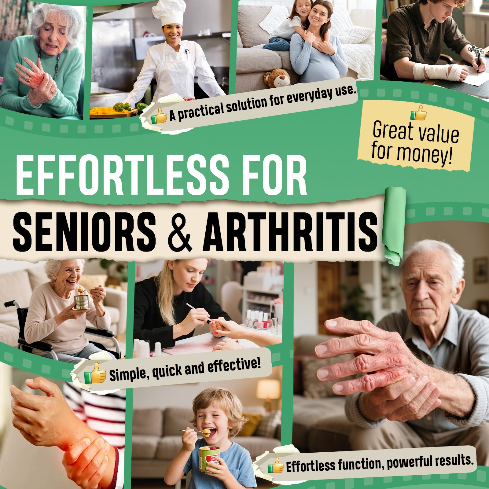 Kitassure Handsfree One-Touch Electric Can Opener Easy and Fast Flex Side Cut All Can Sizes, Automatic Handheld Battery Operated Kitchen Gadget Gift with Smooth Edge Safety for Seniors &amp; Arthritis